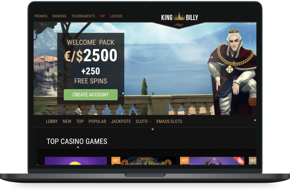 King Billy Casino Desktop